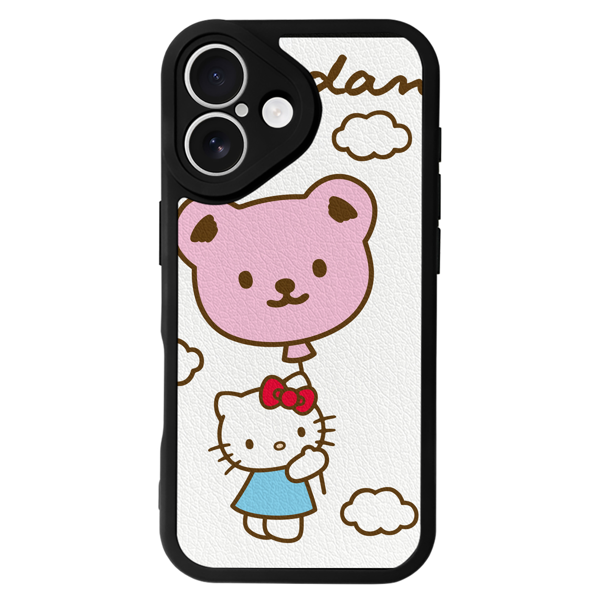 （画像用） Hello Kitty ハローキティ 【iPhone 16シリーズ対応】シリコンスマホケース（レザー調） 材質：シリコン
